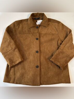 NEW - ANWND - WOMENS - SUEDE BROWN JACKET